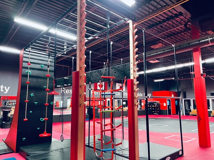 Ladders and ropes on the Oakville ninja course