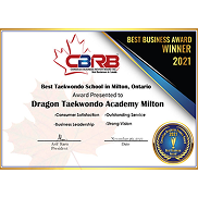 Best Business Award Winner Milton 2021
